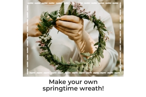 Make your own springtime wreath!