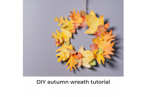 Easy Paper Autumn Wreath