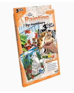 Painting by Numbers 3pk - Cats