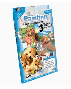 Painting by Numbers 3pk - Dogs
