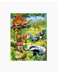Twin Painting by Numbers - Woodland Animals