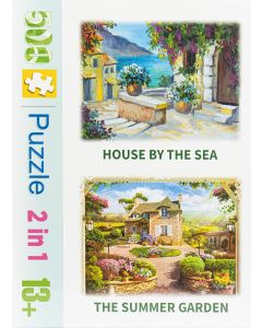 500pc Jigsaws - House by the Sea & The Summer Garden