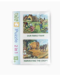 500pc Jigsaws - Our Family Farm & Harvesting the Crops Set of 2
