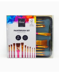 PK10 Paintbrushes in Zip Bag