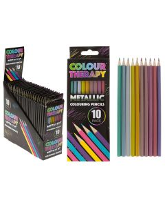 PK10 Metallic Colouring Pencils