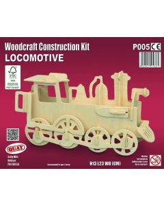 Wood Construction Kit - Locomotive