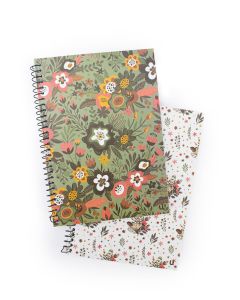 A5 Spiral Notebook - Floral