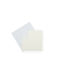 Cards & Envelopes - Scalloped PK20