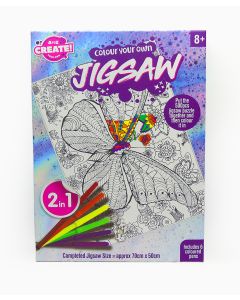 Colour your own Butterfly Jigsaw 500pcs