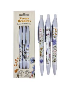 Set of 3 Recycled Pens - Nectar Meadows